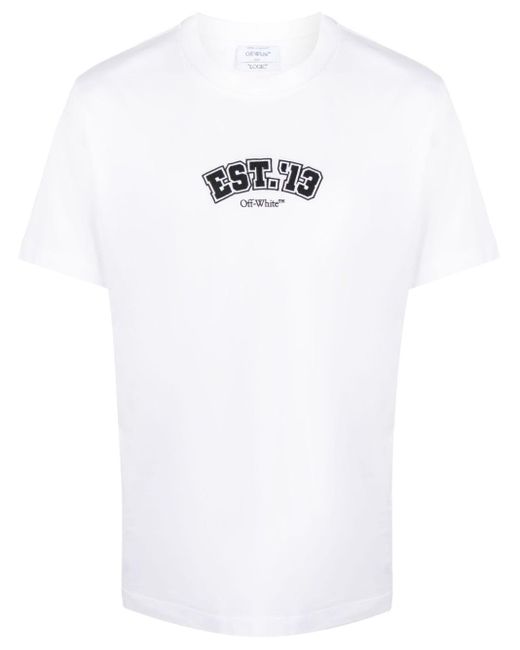 Off-White c/o Virgil Abloh White Logic Cotton T-Shirt