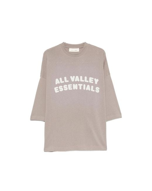 Fear Of God Natural Sport Mesh Merch Graphic-Print T-Shirt for men