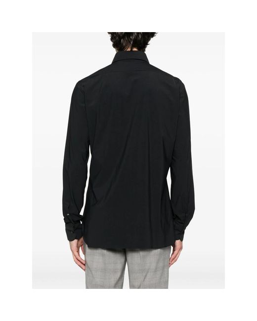 Barba Napoli Black Long-Sleeve Shirt for men