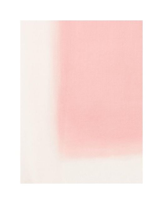 D'Aniello Pink Fringed Scarf