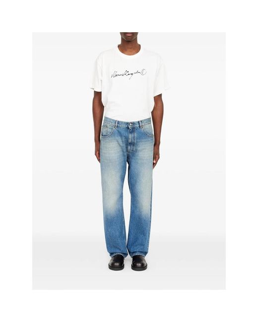 MM6 by Maison Margiela Blue Straight-Leg Jeans for men