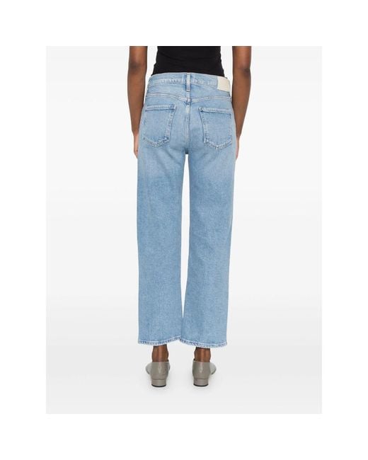 Citizens of Humanity Blue Straight-Leg Jeans