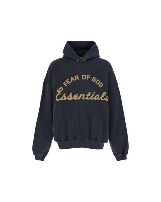 Fear Of God Blue Hooded Sweatshirt for men