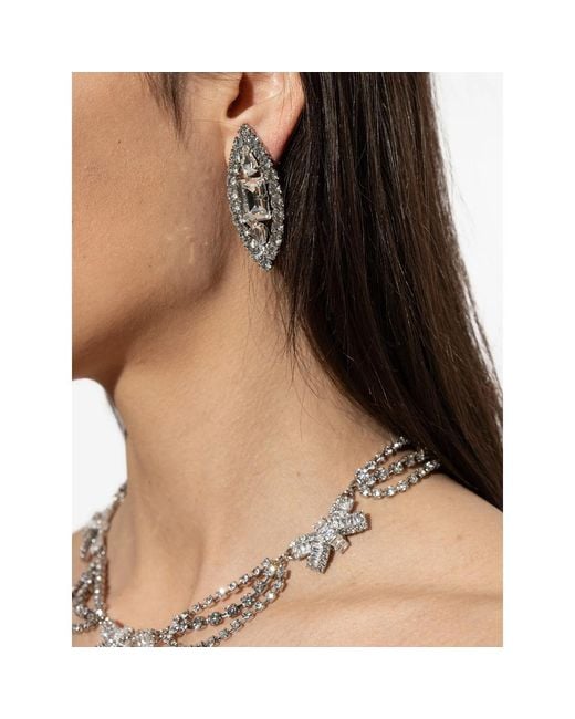 Alessandra Rich Metallic Earrings