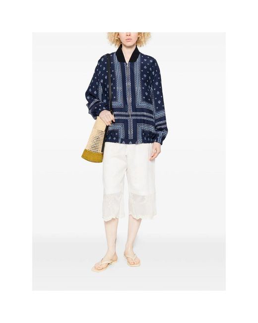 Seafarer Blue Oscar Patterned Jacket