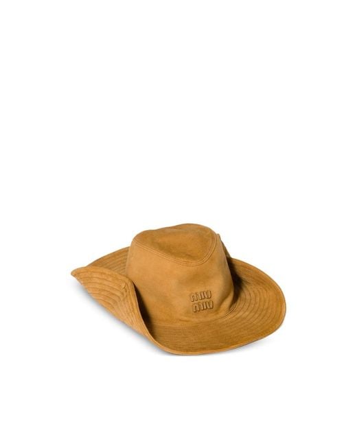 Miu Miu Brown Neutrals Hats
