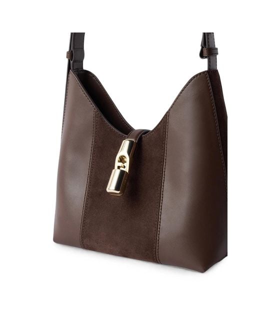 Furla Brown Leather Shoulder Bag S