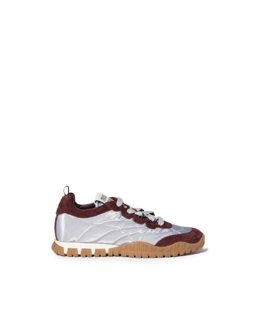 Miu Miu Multicolor Tyre Technical-Fabric And Suede Sneakers