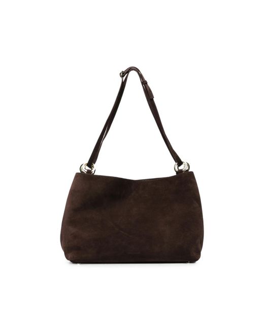 MANU Atelier Black Eterno Ring-Detail Tote Bag