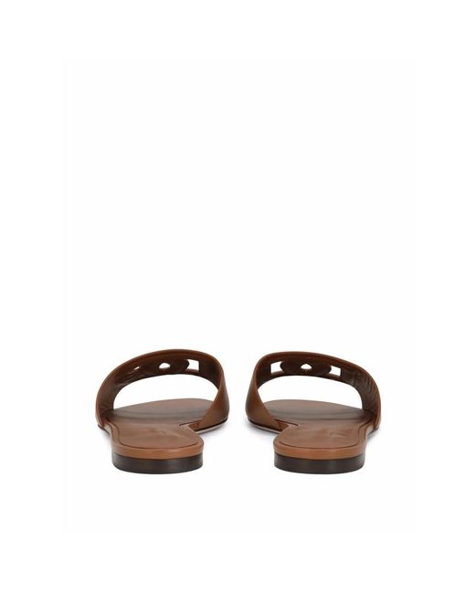 Dolce & Gabbana Brown Sliders