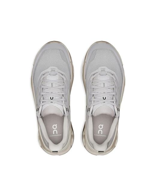 On Shoes White Cloudhorizon 2 Mesh Sneakers