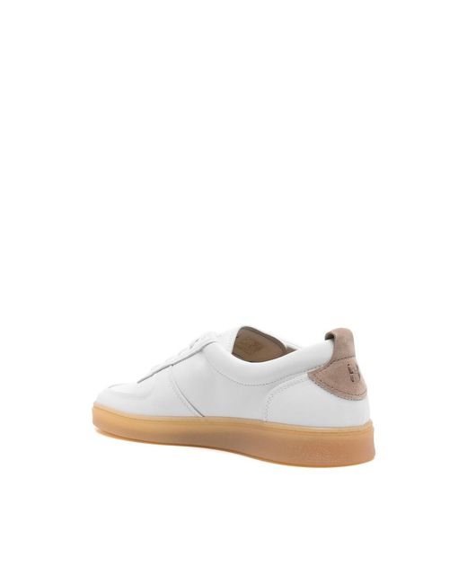 Henderson White Leather Sneakers for men