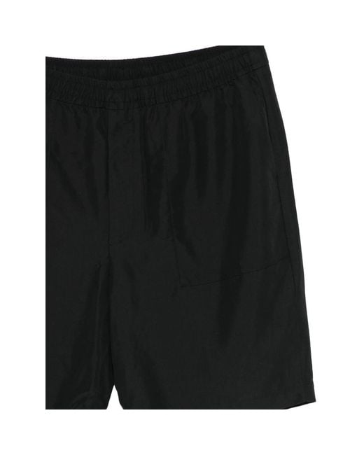 Calvin Klein Black Patch Pocket Shorts for men