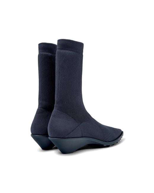Camper x Issey Miyake Blue Anna Pointed-Toe Ankle Boots
