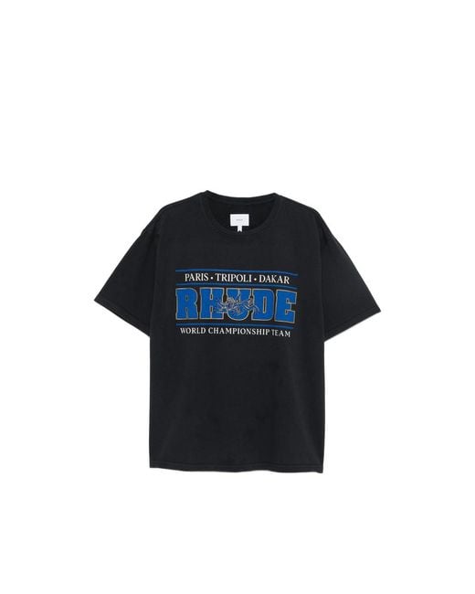 Rhude Blue T-Shirts & Vests for men