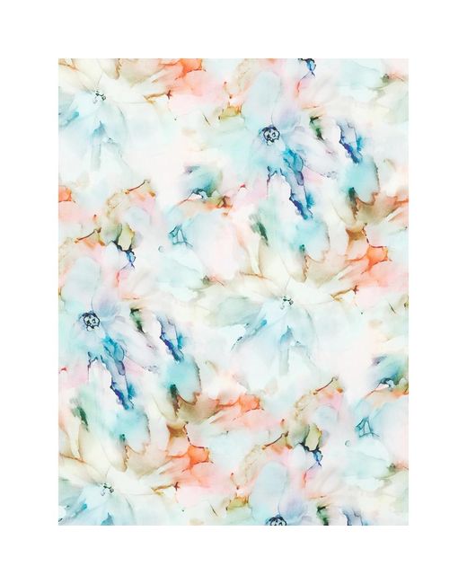 D'Aniello Blue Floral Oceano Scarf