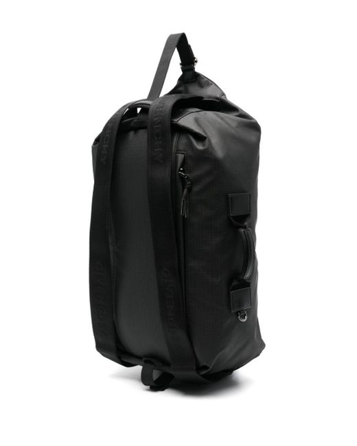 Givenchy Black G-Zip 4G-Motif Backpack for men