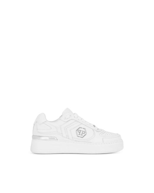 Philipp Plein White Pit-Stop Sneakers for men