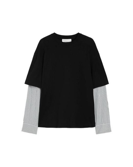 Jil Sander Black Long-Sleeve T-Shirt for men