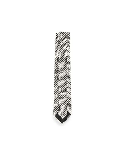 Tom Ford White Patterned Tie for men