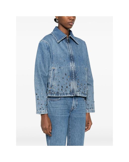 7 For All Mankind Blue Outerwears