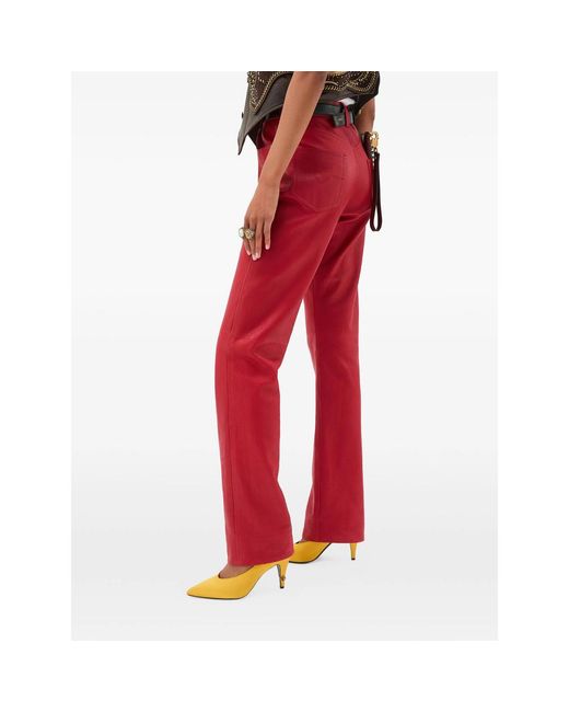 Versace Red Trousers