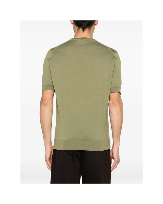 John Smedley Green Kempton Short-Sleeve T-Shirt for men
