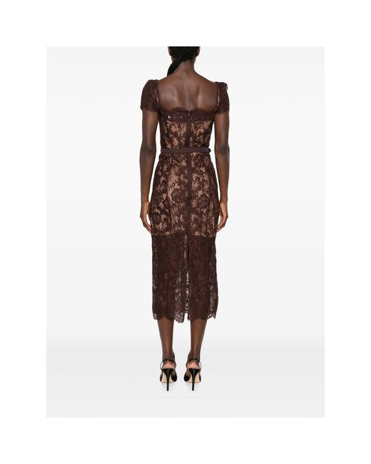 Self-Portrait Brown Dresses