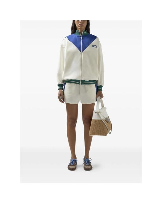 Gcds Blue Mini Shorts