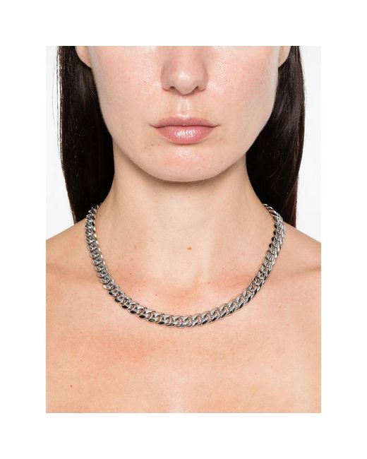 DARKAI Metallic Curb Chain Necklace for men