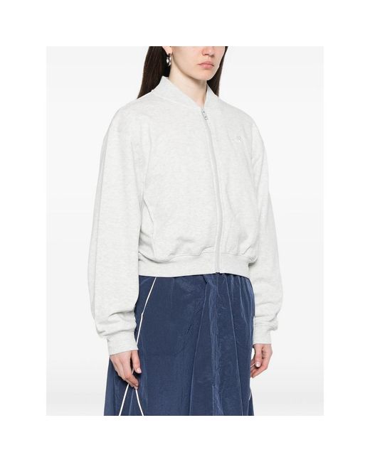 New Balance White Jacket Cotton Blend