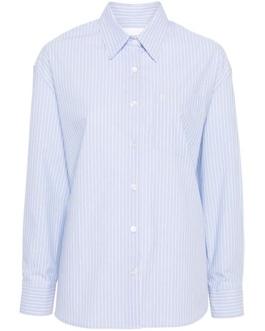 Low Classic Blue Striped Long-Sleeve Shirt