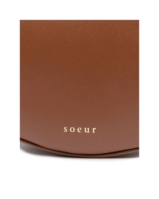 Soeur Brown Small Wino Leather Shoulder Bag