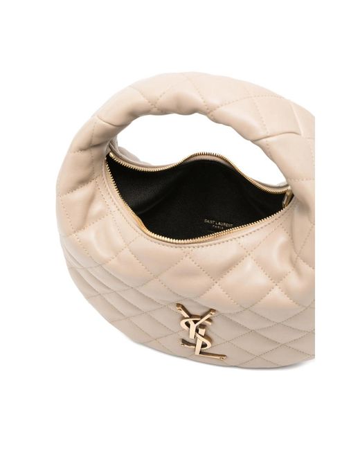 Saint Laurent Natural Neutrals Tote Bags