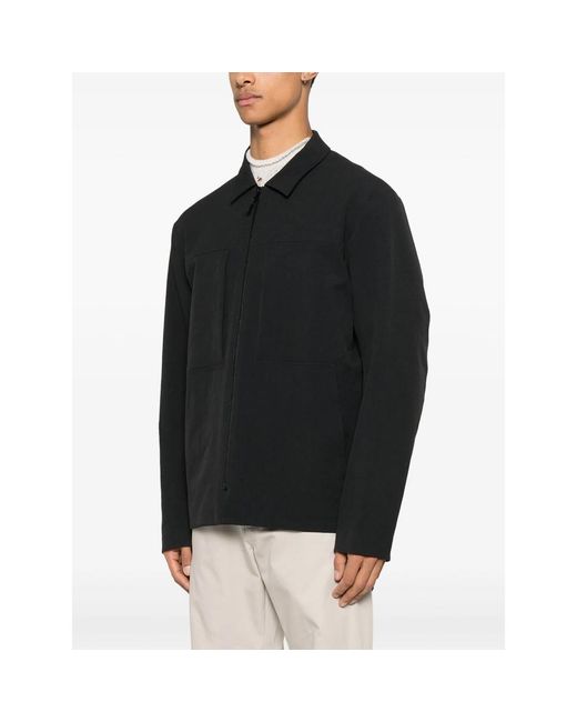 Veilance Black Mionn Overshirt for men