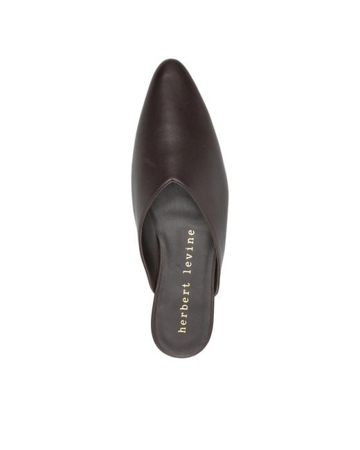 Herbert Levine Brown Homebody Pointed-Toe Mules