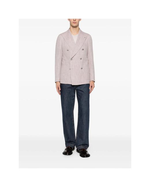 Tagliatore Jackets Pink for men