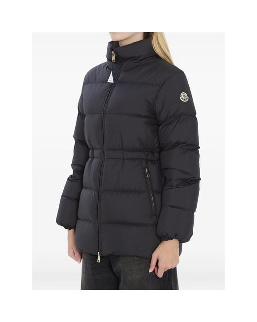 Moncler Black Brosset Logo-Patch Puffer Jacket