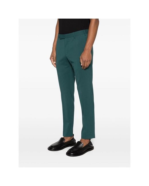 PT Torino Green Belt-Loop Trousers for men
