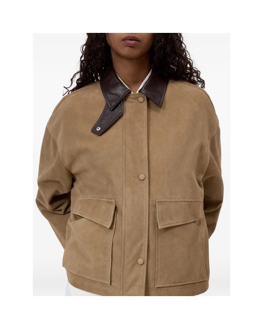 Closed Natural Suede Leather Jacket