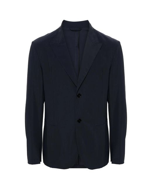 Eraldo Blue Single-Breasted Blazer for men