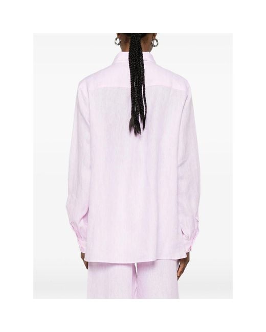 Riviera Pink Button-Up Long-Sleeve Shirt