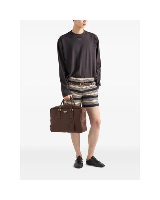 Prada Brown Laptop Bags & Briefcases for men