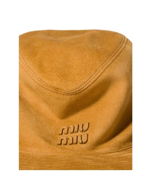 Miu Miu Brown Neutrals Hats