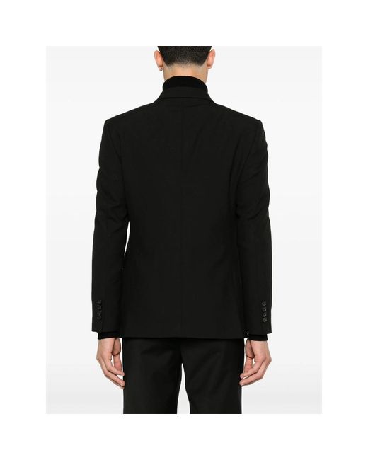 Eraldo Black Double-Breasted Blazer for men