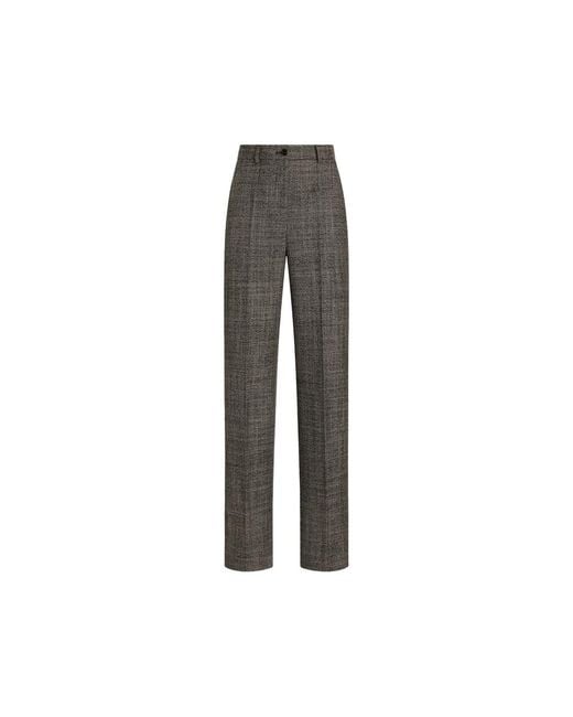 Dolce & Gabbana Gray Wool Trousers