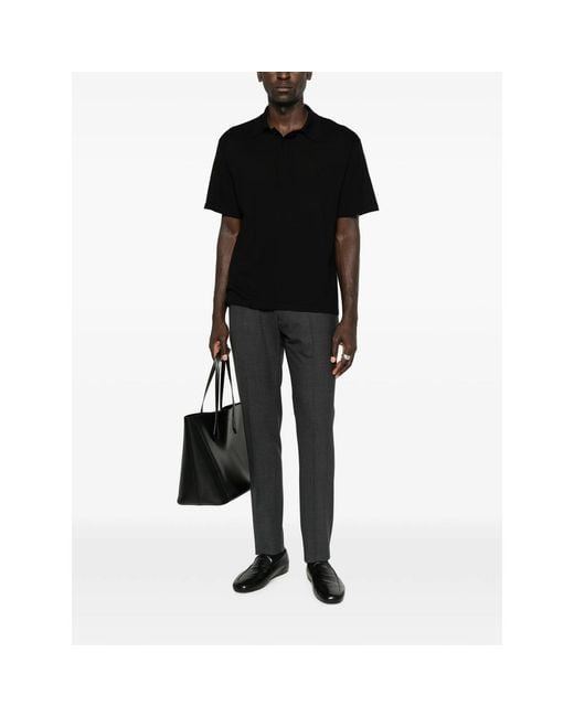 Berwich Black Morello Elax Tailored Trousers for men