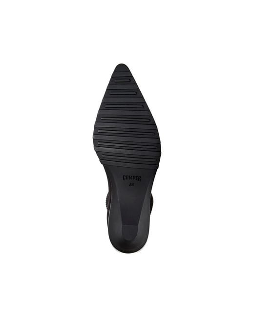 Camper x Issey Miyake Black Anna Pointed-Toe Ankle Boots