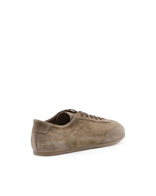 Common Projects Brown Perforated-Detail Sneakers