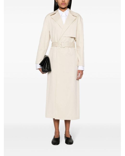 Theory White Wrap Trench Coat